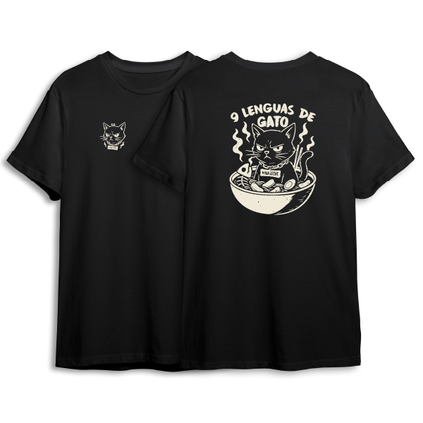 CAMISETA NEGRA MALA LECHE