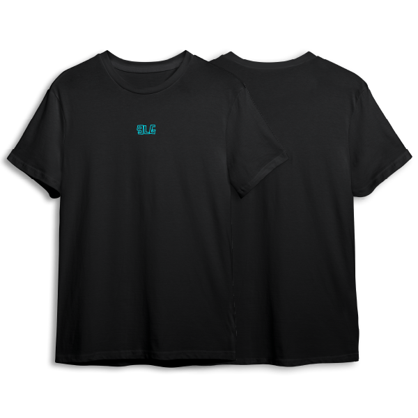 CAMISETA NEGRA BÁSICA 9LG CONTORNO AZ