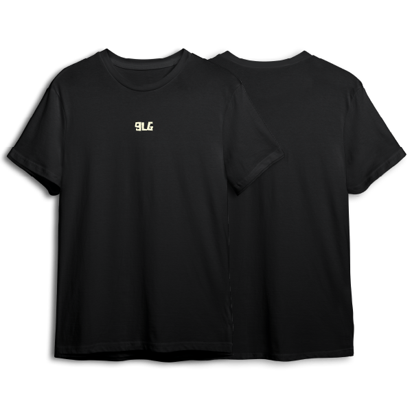CAMISETA NEGRA BÁSICA 9LG CREMA