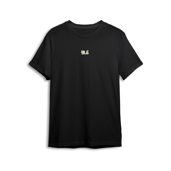CAMISETA NEGRA BÁSICA 9LG CREMA