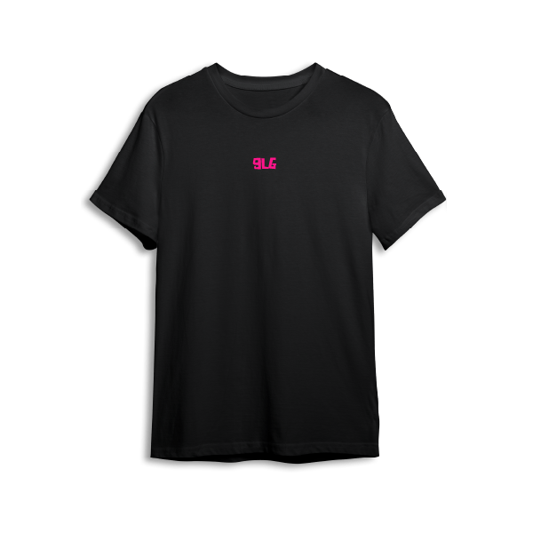 CAMISETA NEGRA BÁSICA 9LG MAGENTA