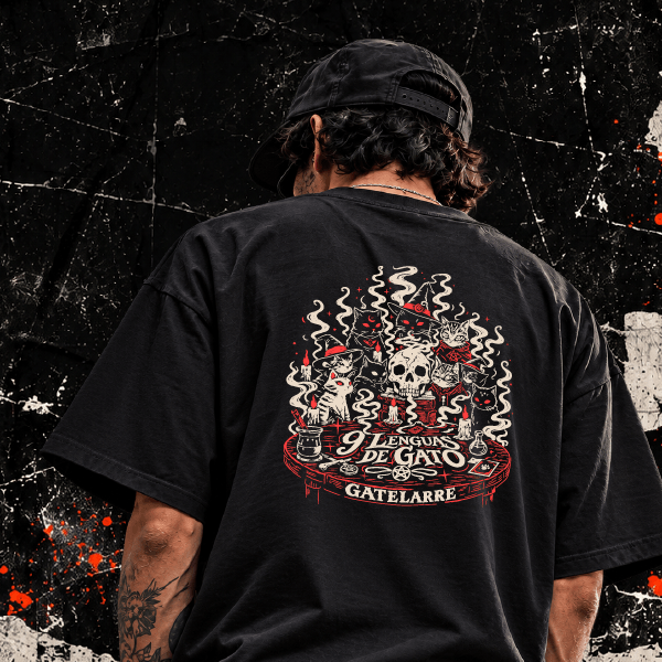 CAMISETA NEGRA GATELARRE